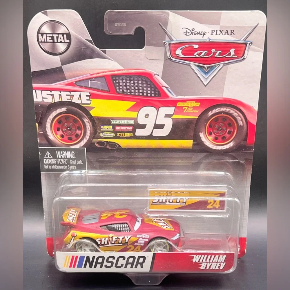 Disney Pixar, Cars - William Byrev, Nascar, Metal Car- New in‎ package